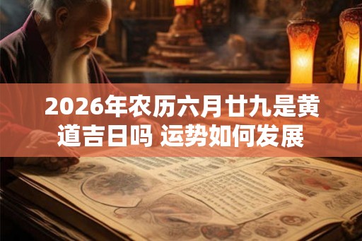 2026年农历六月廿九是黄道吉日吗 运势如何发展