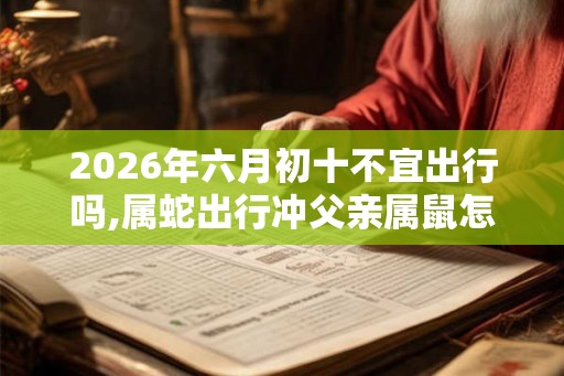 2026年六月初十不宜出行吗,属蛇出行冲父亲属鼠怎么办