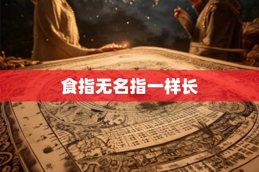 食指无名指一样长 食指无名指一样长