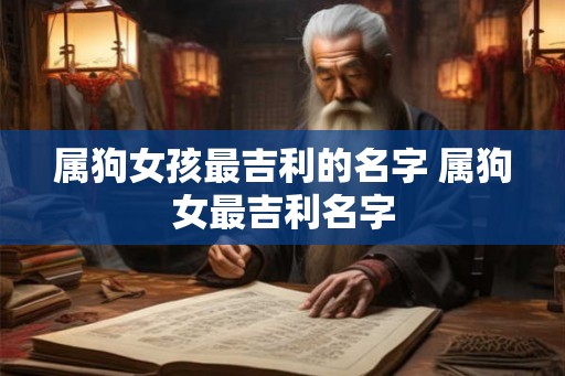 属狗女孩最吉利的名字 属狗女最吉利名字