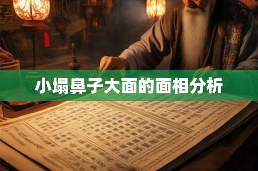 小塌鼻子大面的面相分析
