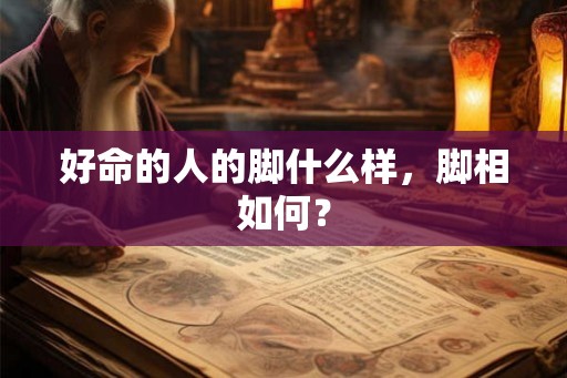 好命的人的脚什么样,脚相如何? 好命的人的脚什么样,脚相如何?