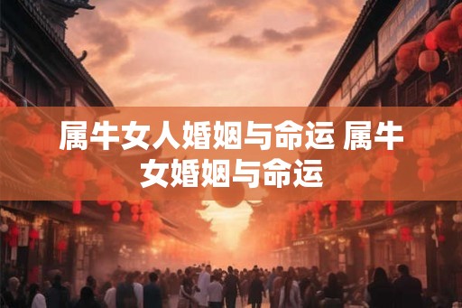属牛女人婚姻与命运 属牛女婚姻与命运 属牛女人婚姻与命运 属牛女婚姻与命运