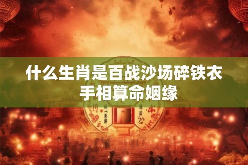 什么生肖是百战沙场碎铁衣  手相算命姻缘