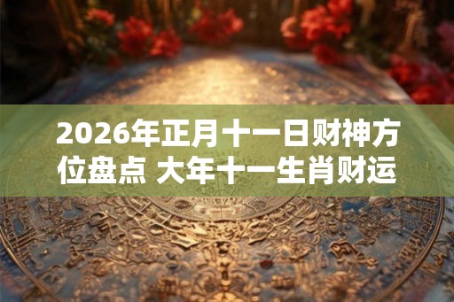 2026年正月十一日财神方位盘点 大年十一生肖财运解析