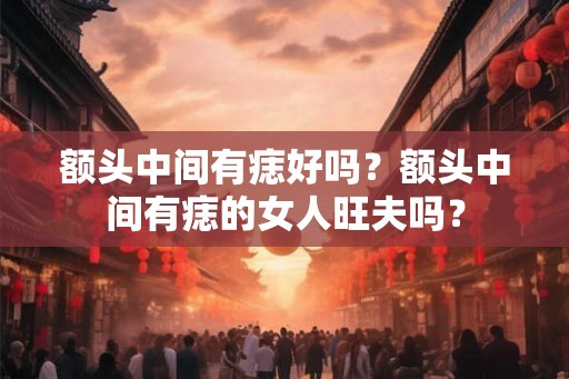 额头中间有痣好吗？额头中间有痣的女人旺夫吗？