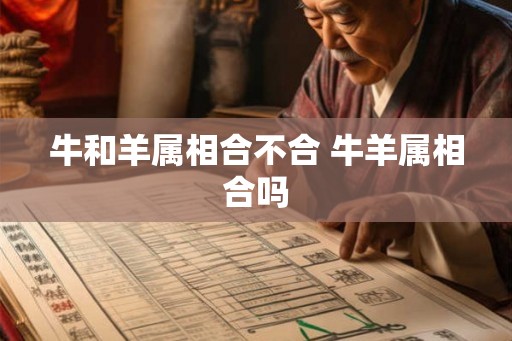 牛和羊属相合不合 牛羊属相合吗