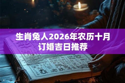 生肖兔人2026年农历十月订婚吉日推荐