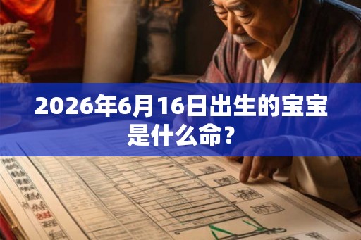 2026年6月16日出生的宝宝是什么命？