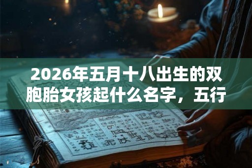 2026年五月十八出生的双胞胎女孩起什么名字，五行属什么