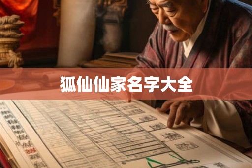 狐仙仙家名字大全