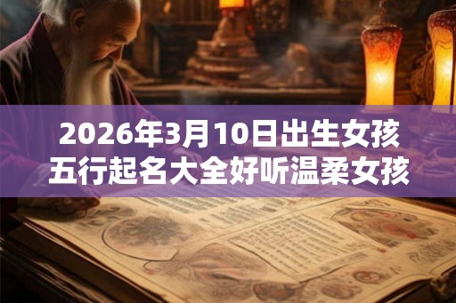 2026年3月10日出生女孩五行起名大全好听温柔女孩名字