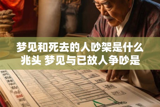 梦见和死去的人吵架是什么兆头 梦见与已故人争吵是什么预示