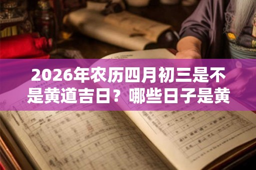 2026年农历四月初三是不是黄道吉日?哪些日子是黄道吉日? 2026年农历四月初三是不是黄道吉日?哪些日子是黄道吉日?