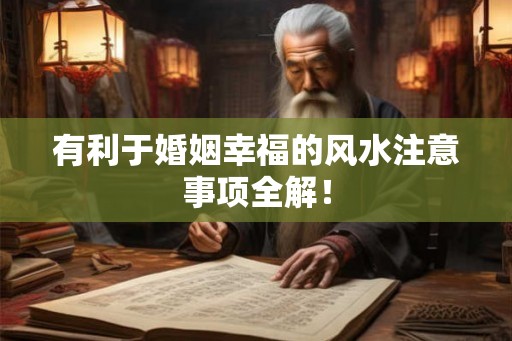 有利于婚姻幸福的风水注意事项全解！