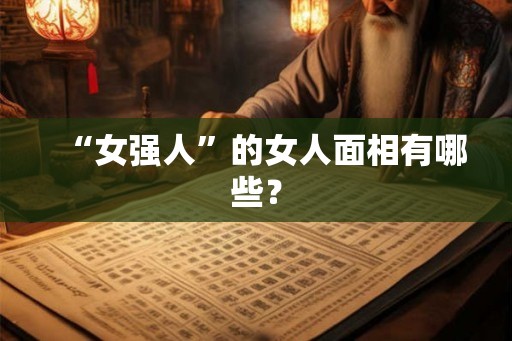 “女强人”的女人面相有哪些? “女强人”的女人面相有哪些?