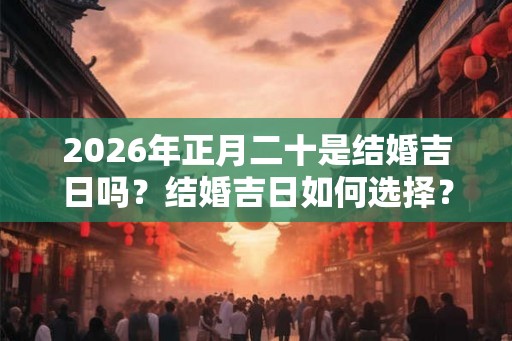 2026年正月二十是结婚吉日吗？结婚吉日如何选择？
