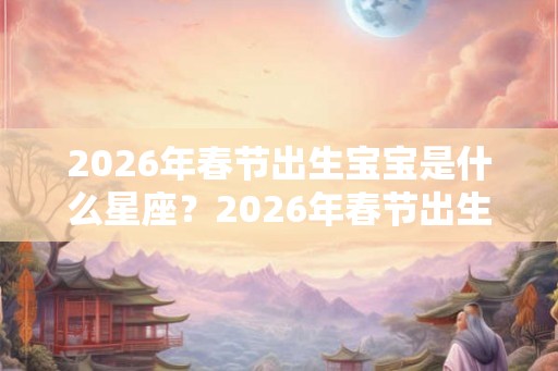 2026年春节出生宝宝是什么星座？2026年春节出生好不好？