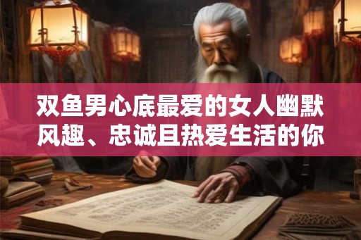 双鱼男心底最爱的女人幽默风趣、忠诚且热爱生活的你