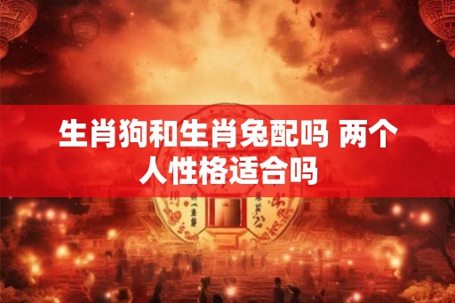 生肖狗和生肖兔配吗 两个人性格适合吗 生肖狗和生肖兔配吗 两个人性格适合吗