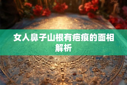女人鼻子山根有疤痕的面相解析