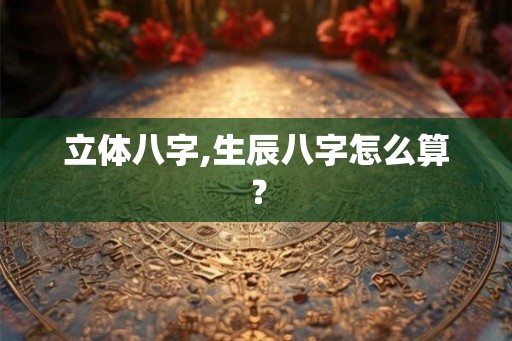 立体八字,生辰八字怎么算？