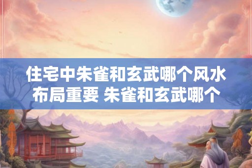 住宅中朱雀和玄武哪个风水布局重要 朱雀和玄武哪个更重要