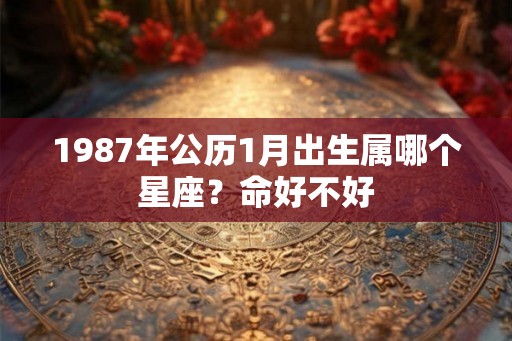 1987年公历1月出生属哪个星座?命好不好 1987年公历1月出生属哪个星座?命好不好