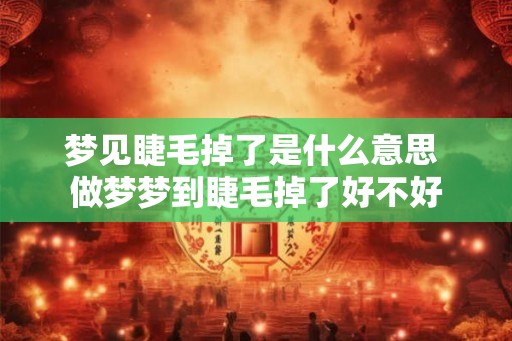 梦见睫毛掉了是什么意思 做梦梦到睫毛掉了好不好 梦见睫毛掉了是什么意思 做梦梦到睫毛掉了好不好