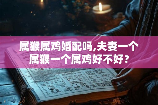 属猴属鸡婚配吗,夫妻一个属猴一个属鸡好不好? 属猴属鸡婚配吗,夫妻一个属猴一个属鸡好不好?