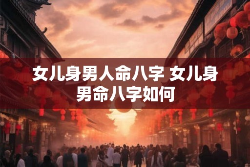 女儿身男人命八字 女儿身男命八字如何