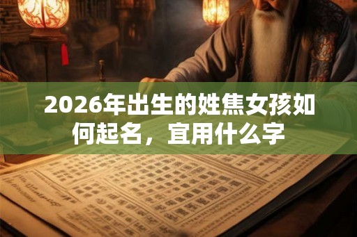 2026年出生的姓焦女孩如何起名，宜用什么字