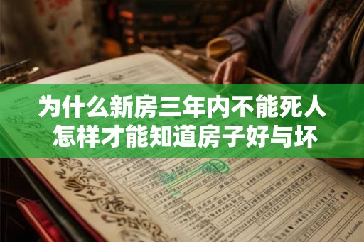 为什么新房三年内不能死人 怎样才能知道房子好与坏