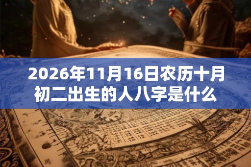 2026年11月16日农历十月初二出生的人八字是什么