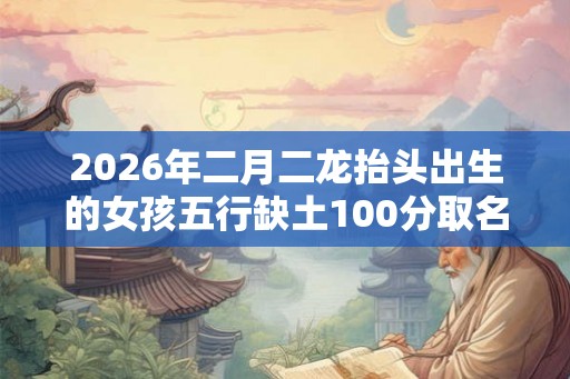 2026年二月二龙抬头出生的女孩五行缺土100分取名