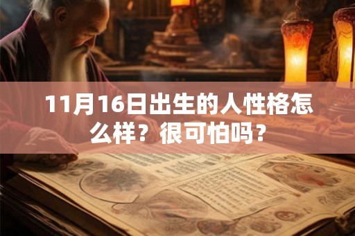 11月16日出生的人性格怎么样？很可怕吗？