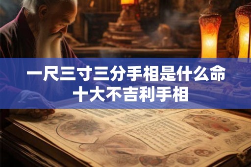 一尺三寸三分手相是什么命  十大不吉利手相