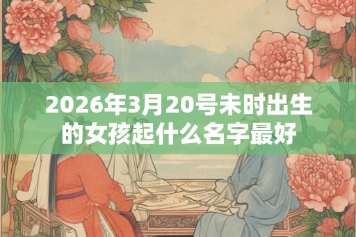2026年3月20号未时出生的女孩起什么名字最好 2026年3月20号未时出生的女孩起什么名字最好