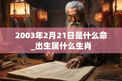 2003年2月21日是什么命_出生属什么生肖