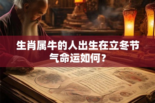 生肖属牛的人出生在立冬节气命运如何? 生肖属牛的人出生在立冬节气命运如何?
