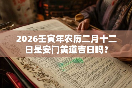 2026壬寅年农历二月十二日是安门黄道吉日吗？