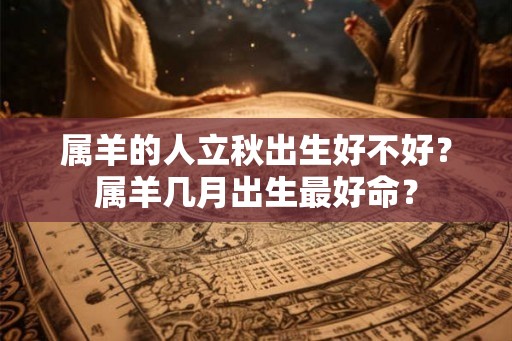 属羊的人立秋出生好不好？属羊几月出生最好命？