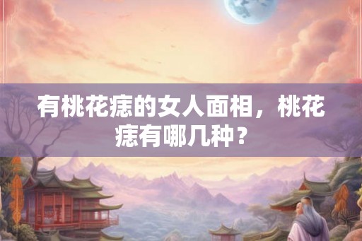 有桃花痣的女人面相，桃花痣有哪几种？