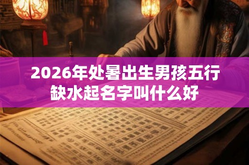 2026年处暑出生男孩五行缺水起名字叫什么好