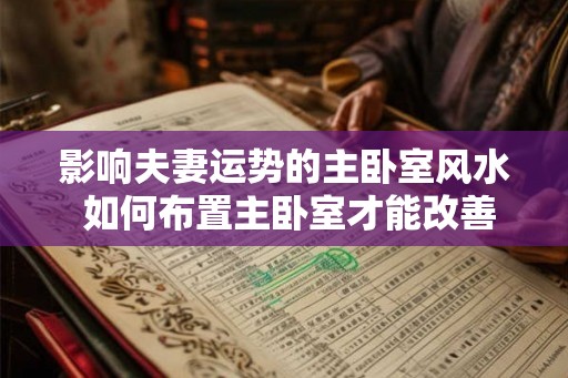 影响夫妻运势的主卧室风水 如何布置主卧室才能改善夫妻运势