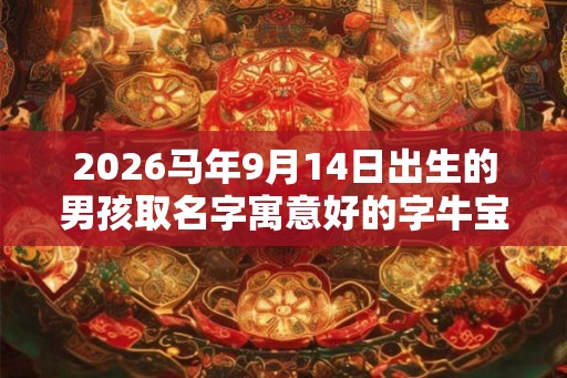 2026马年9月14日出生的男孩取名字寓意好的字牛宝宝 2026马年9月14日出生的男孩取名字寓意好的字牛宝宝