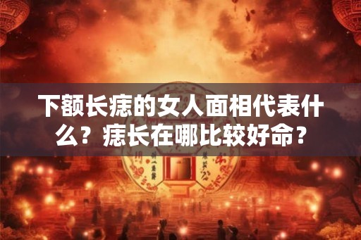 下额长痣的女人面相代表什么？痣长在哪比较好命？