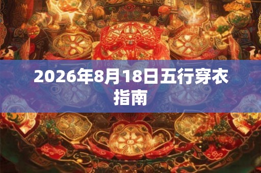 2026年8月18日五行穿衣指南