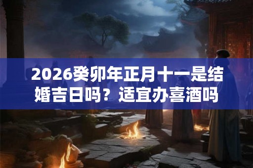 2026癸卯年正月十一是结婚吉日吗？适宜办喜酒吗