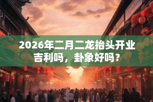 2026年二月二龙抬头开业吉利吗，卦象好吗？